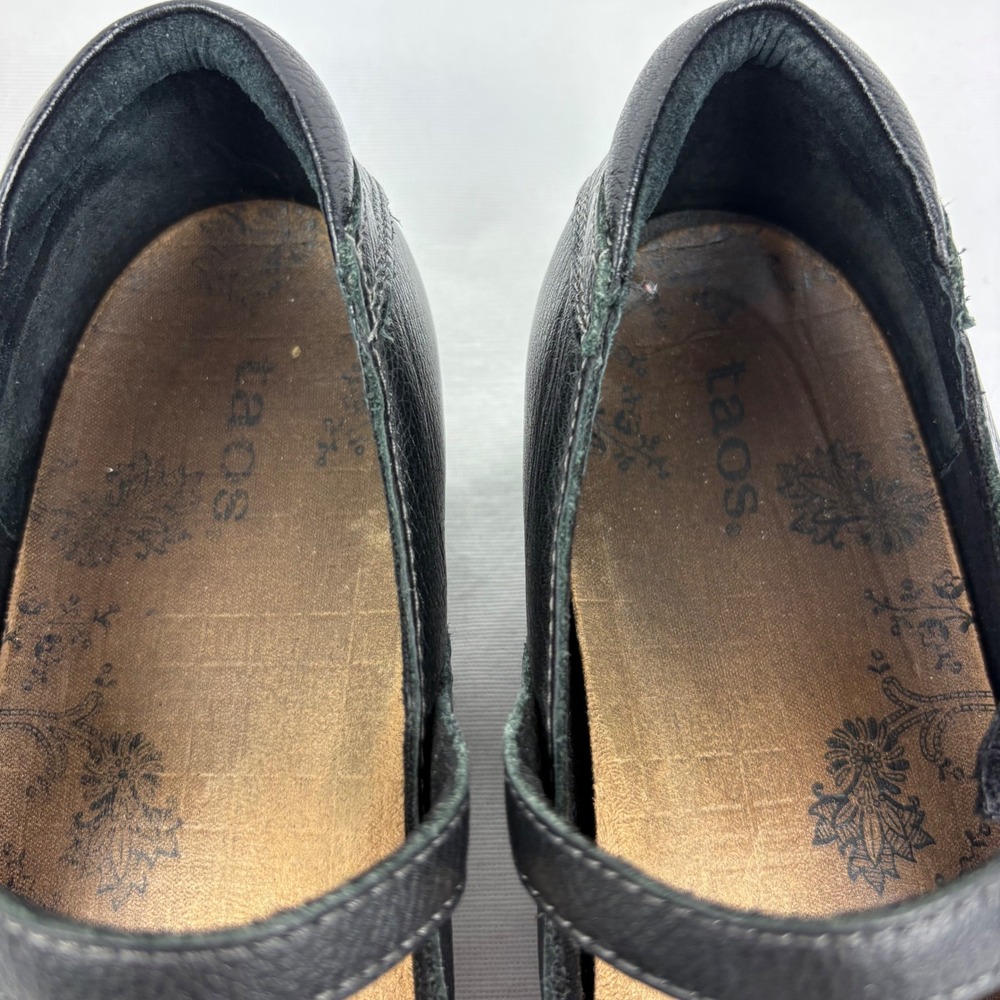 Taos Womens Mary Jane Ta Dah Shoes Size 40 EU/9 US Black Comfort Leather Casual - Picture 9 of 17